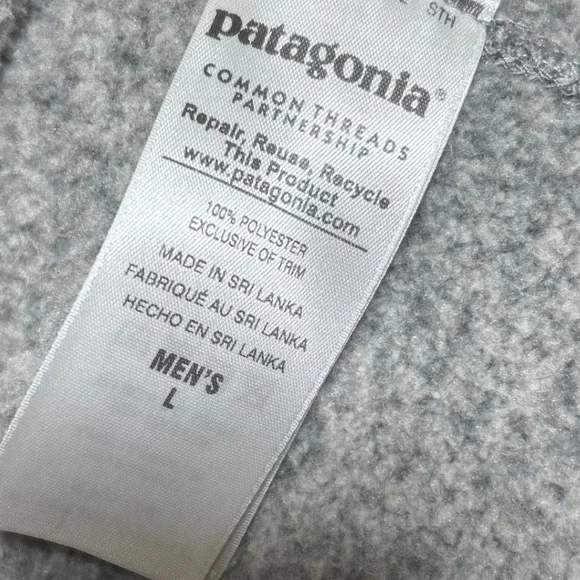 Patagonia Better Sweater Vest Mens Large Grey Full Zip Fleece STY25881 FA15 - Picture 4 of 5